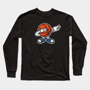 Dab dabbing basketball ball Long Sleeve T-Shirt